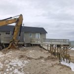 A home on Salt Marsh Road in Sandwich is damaged beyond repair after a February storm